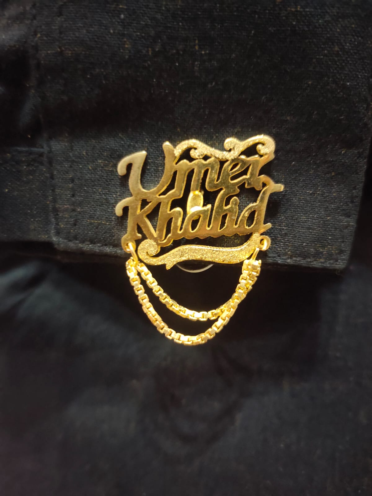 Customize Name Cufflinks With Chain