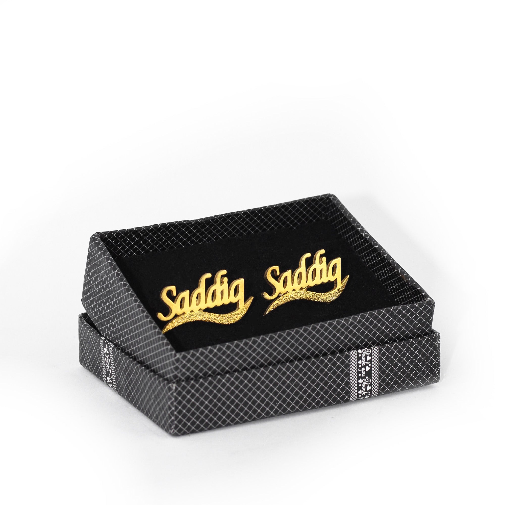 Customise Name Cufflink